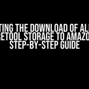 Automating the Download of All Images from Retool Storage to Amazon S3: A Step-by-Step Guide