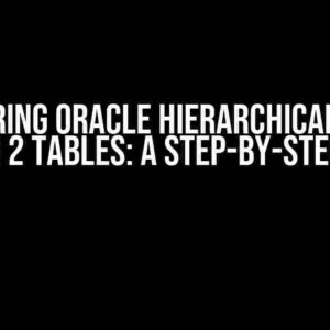 Mastering Oracle Hierarchical Query Joining 2 Tables: A Step-by-Step Guide