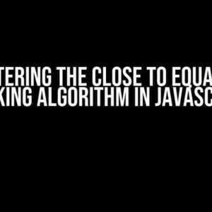 Mastering the Close to Equal Bin Packing Algorithm in JavaScript