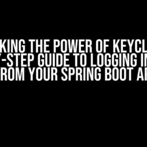 Unlocking the Power of Keycloak: A Step-by-Step Guide to Logging in a User from Your Spring Boot API