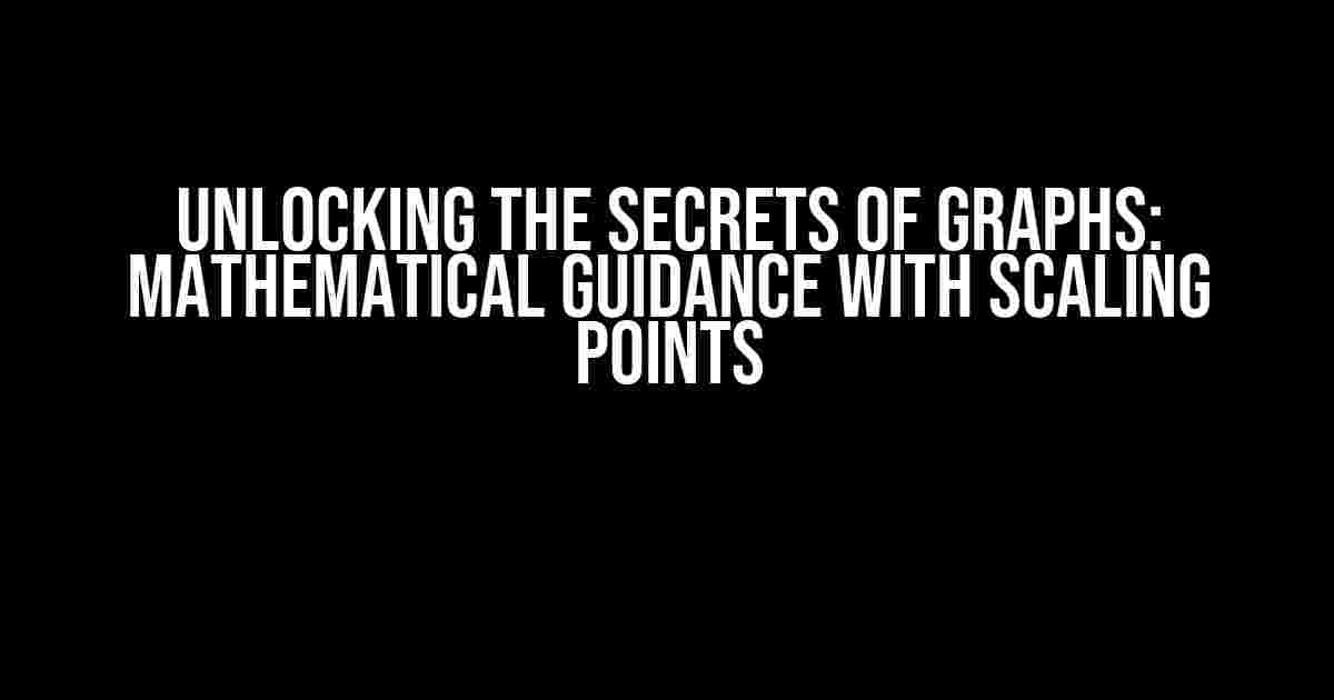 Unlocking the Secrets of Graphs: Mathematical Guidance with Scaling Points